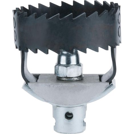 Ks Tools – Coupe-racines Ø 65 mm – Acier trempé pour racines de tuyaux – Compatible spirales 22 mm – Plage de travail 75-100 mm