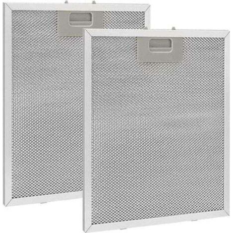 Enowelir Filtre à Graisse Métallique pour Hotte Aspirante 320x260mm 2 Pièces Accessoire de Cuisine en Maille (1/4)