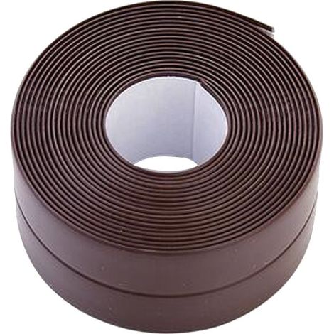 Ruban Adhésif pour Cuisine et Salle de Bain, Autocollant et Imperméable, Anti-Moisissures, PVC, 3.2m x 3.8cm, 1 Rouleau, Couleur Café