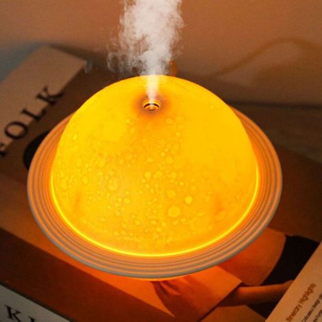 Lampe LED en forme de lune avec impression 3D, humidificateur, purificateur d'air alimenté par USB, luminaire (1/4)