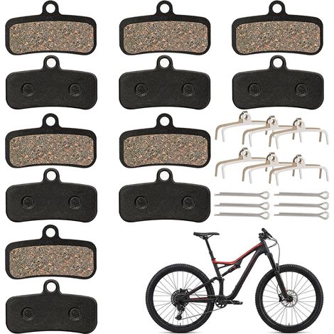 Lot de 6 paires de plaquettes de frein à disque de vélo haute performance pour Shimano D03S D02S Saint BR-M810 M820 Deore XT BR-M8020 M8120 Zee BR-M640 MT420 Tektro HD M735 M745 M750 TRP SL (1/5)
