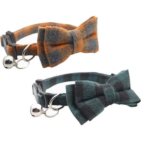 Colliers élégants pour chats, design tendance avec clochette amovible pour chiens moyens et grands, taille ajustable pour un confort optimal. (1/4)