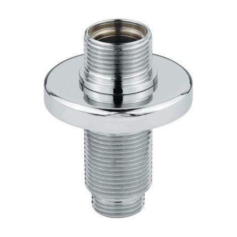 Bloque de fijación en encimera para grupos de prelavado y caños giratorios. Salida de 3/4“ Idral 09435  Cromo