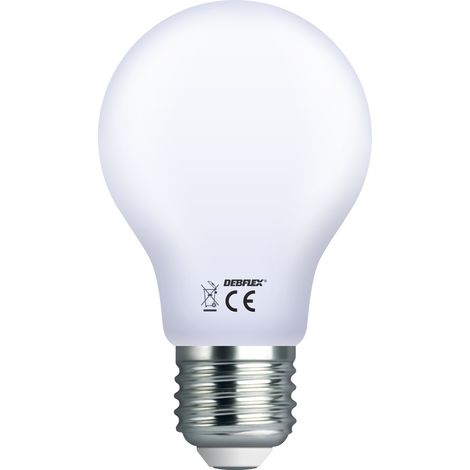 DEBFLEX - AMPOULE A60 FILAMENT VERRE BLANC E27 4W 6500K 470LM - 600401
