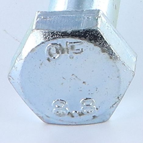 Corps de boulon filetage partiel Tête hexagonale TH M16X100 Classe 8.8 Acier zingué-100 pièces