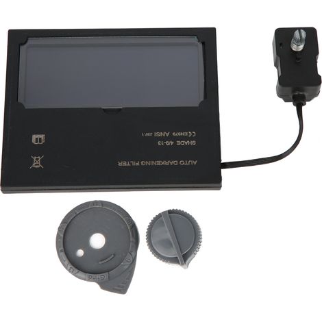 Ortviai Lentille de Soudage Auto-Assombrissante Solaire pour Casque – Protection Écran Numérique, Alimentation Solaire + Pile