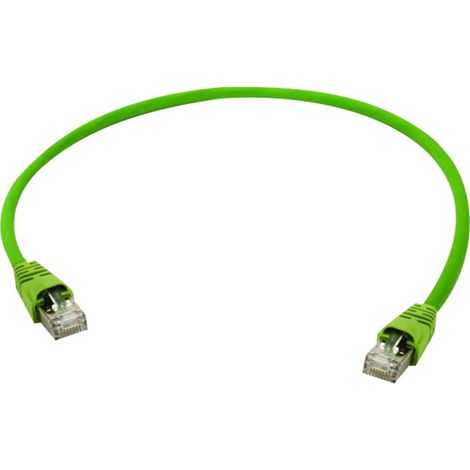 Telegärtner 100008837 RJ45 Netzwerkkabel, Patchkabel CAT 6 S/FTP 7.50 m Gelb, Grün  1 St.