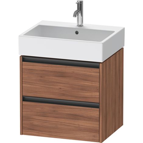 Duravit Ketho.2 mueble bajo lavabo suspendido, 2 cajones,