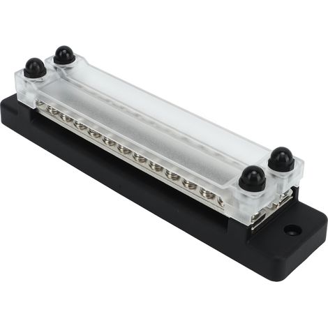 Bornier de distribution électrique CC 12-48 V, 28 bornes, compatible avec les systèmes d'alimentation des voitures, camping-cars, bateaux, yachts et camionnettes. (1/5)