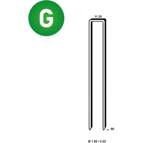 Agrafes Q-80 galva résinées