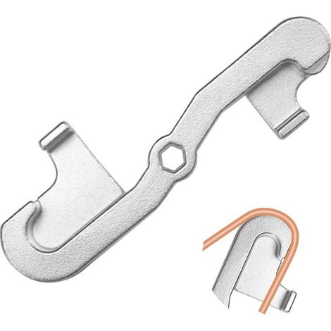 Outil de cintrage de tuyau de frein - 4,75 mm de diamètre - Petit diamètre - Résistant à l'usure - Outil de cintrage pratique - Argenté (1/5)