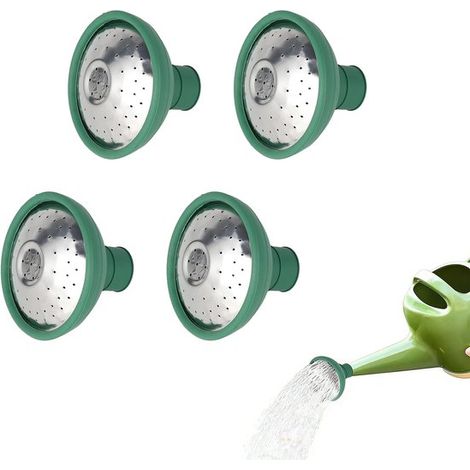 Boquilla pulverizadora, 4 piezas, Cabezal de ducha, Cabezal de ducha independiente, Cabezal de ducha para regadera, Para regadera de 22 mm, Verde
