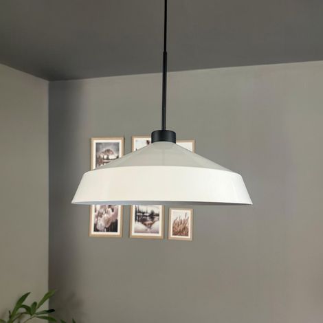 bamyum Lema Suspension Luminaire Rétro en Metal de 37,5 cm, Lustre de Salon Vintage, Éclairage de Plafond pour Chambre, Cuisine, Lampe Suspendue (1/4)