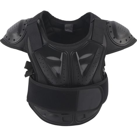 Gilet d'armure d'équitation de moto, Protection confortable du dos de la poitrine du vélo pour enfants. (1/5)