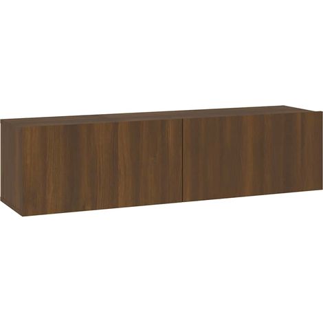 Mueble pared TV madera contrachapada roble marrón 120x30x30 cm vidaXL