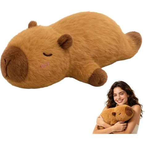 Capybara Peluche, 45 CM Capybara Doudou, Animal en Peluche Capybaras, Capybaras Plush Toy, Oreiller Décoratif Mignon en Forme De Animal Peluche Jouet (1/5)