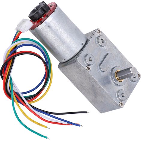 Drehmomentstarker Schneckengetriebemotor mit Encoder, 12V Gleichstrommotor JGY371 400RPM (1/5)