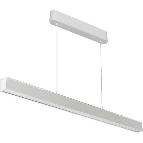 Suspension Linéaire LED 40W CCT Éclairage Haut et Bas Blanc 120cm - SILUMEN