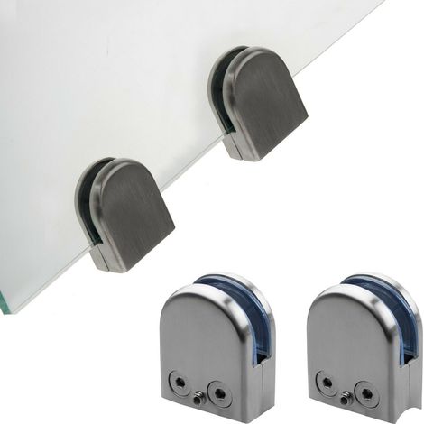 Glashalter Edelstahl Glasklemme Klemmhalter Glasklemmhalter geschliffen