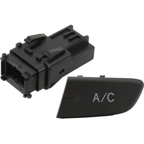 Bouton de commande de climatisation de voiture, bouton de commande de climatiseur avec capuchon, noir 6554KX, compatible avec C1 107 MK1 (1/4)