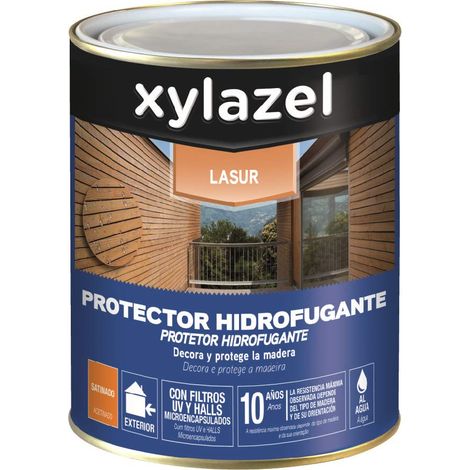 Vernis à bois Acrylique Satin Châtain 750 ml 10 ans de protection (1/4)