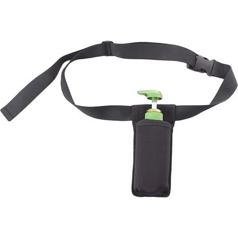 Pochette de rangement lavable en tissu Oxford pour flacon de massage, pouvant contenir 1 flacon de lotion ou d'huile essentielle de massage, avec porte-flacon à la ceinture 05410-AquaForge