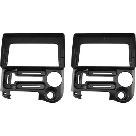 Dos paneles de radio para coche para modelos Santro 2003-2005, adaptador de placa de montaje para marco de estéreo DVD, kit de embellecedor de montaje para salpicadero