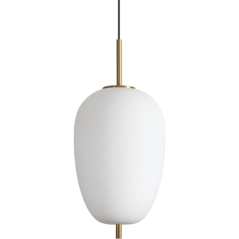 Ideal Lux Sospensione Moderna UMILE-3 1 luce LED integrato bianco vetro metallo (1/2)