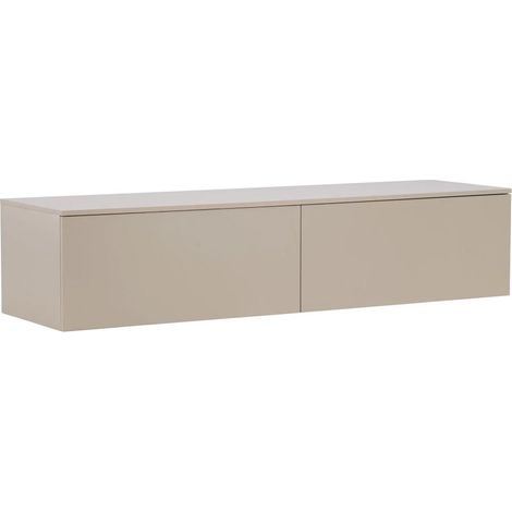 Meuble TV Design "Frihamn" 160cm Beige (1/5)