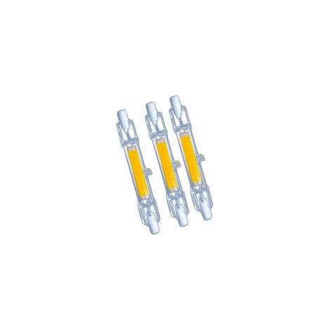 R7s 118-mm-LED-Lampe, 00 W, doppelseitig, linear, J118, 220 V, 3000 Lumen (entspricht Halogen), neutralweiß (4000 K), für Spotbeleuchtung, Wohnzimmer, Garten, nicht dimmbar, 3er-Pack [Energieeffizienz (1/4)