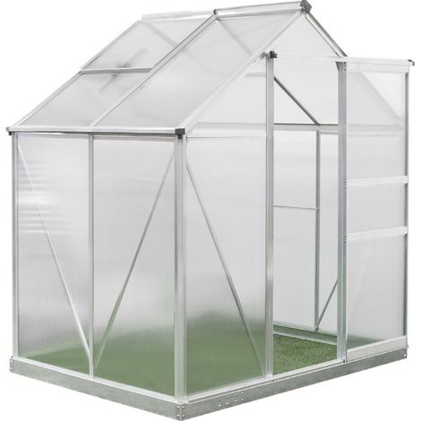 Westmann Serre aluminium Flora 64 Argent 132x190x201 cm (1/5)