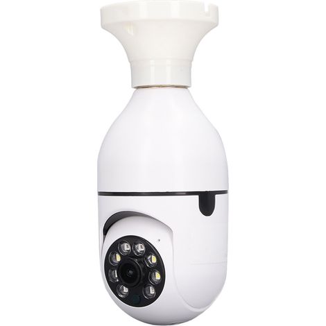 Caméra de surveillance 3MP sans fil WiFi, ampoule E27 extérieure étanche IP67, contrôle à distance, mini caméra de sécurité pour maison, vision nocturne, compatible vidéosurveillance. (1/5)
