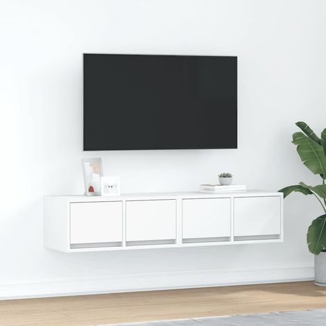 Muebles de TV 2 uds Blanco 60x31x25,5 cm Madera de ingeniería vidaXL
