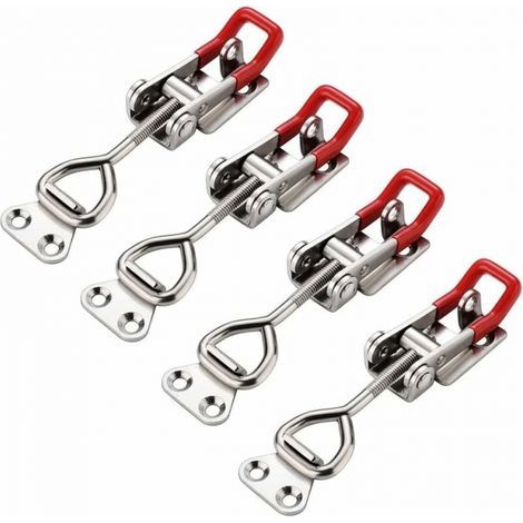 Adjustable Toggle Latches, GH-4001 Toggle Latch, Box Latch, Adjustable Clamping Toggle Lever Latch, 4 Pieces Clamping Closures, Load Capacity Up to 180kg/400lb (1/5)