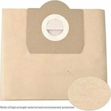 Staubsaugerbeutel für Kärcher 6.959-130.0 WD3 WD3P MV3 Ersatz-Papierfilterbeutel für Nass- und Trockensauger, Kärcher WD3 Premium Zubehör Ersatzteile (5er-Pack) (1/4)