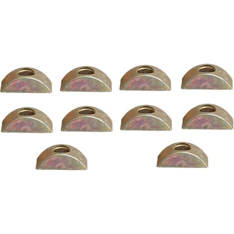 Lot de 10 écrous demi-lune M8 en fer pour meubles, écrous croissants pour lit, armoire, chaise, armoire (1/5)