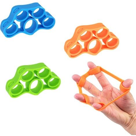 Set mit 3 Bändern zur Kräftigung der Hand- und Fingerkraft für das Arm- und Rumpftraining, ideal für Muskelaufbau, Stressabbau und Klettern. (1/5)