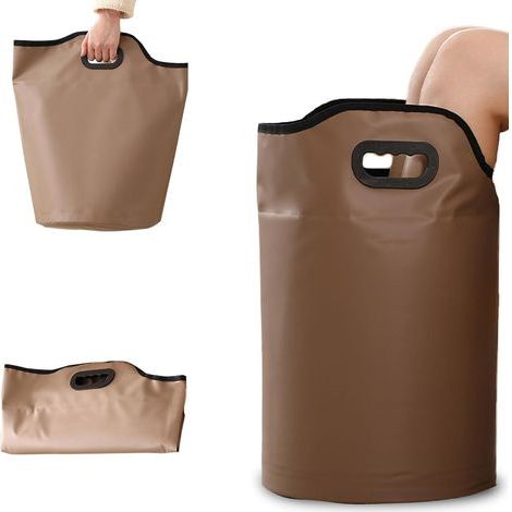 Bassin de bain de pied pliable avec trou de drainage, baignoire de trempage de pied portable avec poignées, seau d'eau pour spa de pied pour voyage et camping (1/5)