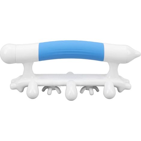 Herramienta de masaje portátil de mano para la fascia, que actúa sobre los puntos gatillo y favorece la relajación muscular en la espalda, los brazos y las piernas (azul). (1/5)