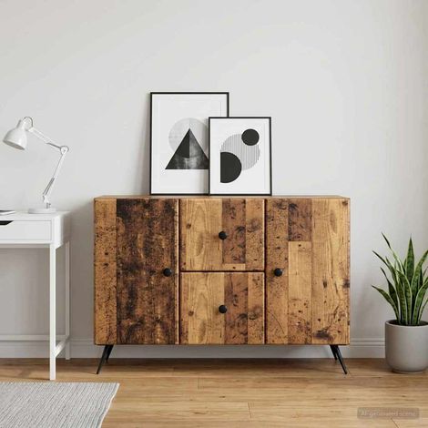 vidaXL Credenza Legno antico 89 x 34,5 x 60 cm Legno ingegnerizzato (1/5)