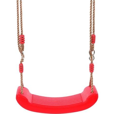 Balançoire d'arbre pour aire de jeux extérieure pour enfants Sièges et balançoires confortables pour enfants à l'intérieur et à l'extérieur (rouge) (1/4)
