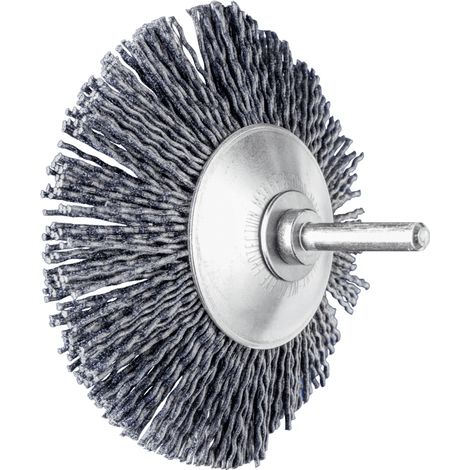 PFERD Kegelbürste ungezopft KBU Ø 95x10mm Schaft-Ø 6 mm Keramik-Filament-Ø 1,10mm Korn 120 (1/5)