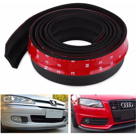 Protezione Universale labbro spoiler paraurti auto in gomma dura - 2,5MT (1/5)