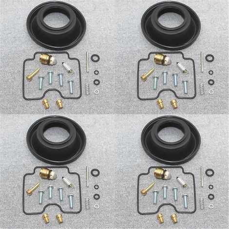Kit de réparation et de réfection de carburateur pour moto Suzuki GSX750F Katana GSX750 GSX 750 F : pointeau, joint, vis de richesse, membrane, flotteur.