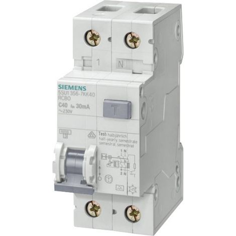Siemens 5SU13566KK10 Magnetotermico e differenziale 2 poli 10 A 0.03 A 230 V