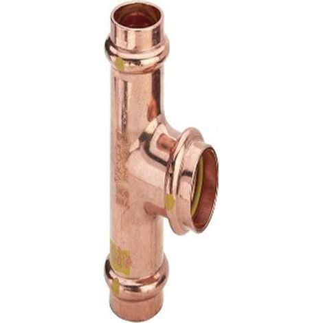 Viega Profipress G Pièce en T 346102 42 x 35 x 42 mm, cuivre, SC-Contur (1/3)