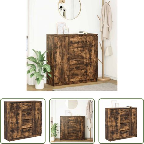 Schubladen - Sideboard mit Schubladen Räuchereiche 100,5x35x98,5 cm (1/5)