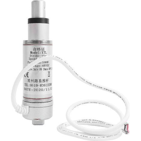Linearer elektrischer Stellantrieb mit 100 kg Tragfähigkeit, 50 mm Hub, 12 mm/s Geschwindigkeit, 48-V-Gleichstrommotor für Hebe- und Schiebesysteme (1/4)