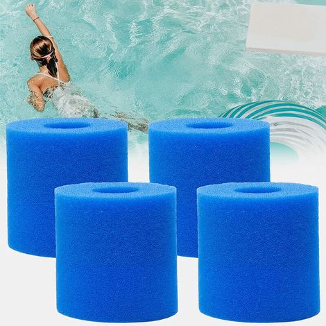 Orchid-Sponge Filter Cartridge for Intex Type H, Swimming Pool Filter H, Reusable Washable Filter Sponge, Sponge Filters Suitable for Swimming Pools (4 Pieces) (1/5)