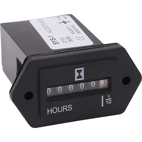 6-stelliger elektromagnetischer Zähler 0-99999,9, industrieller Impulszähler für Maschinen, AC/DC 10-80 V (1/5)